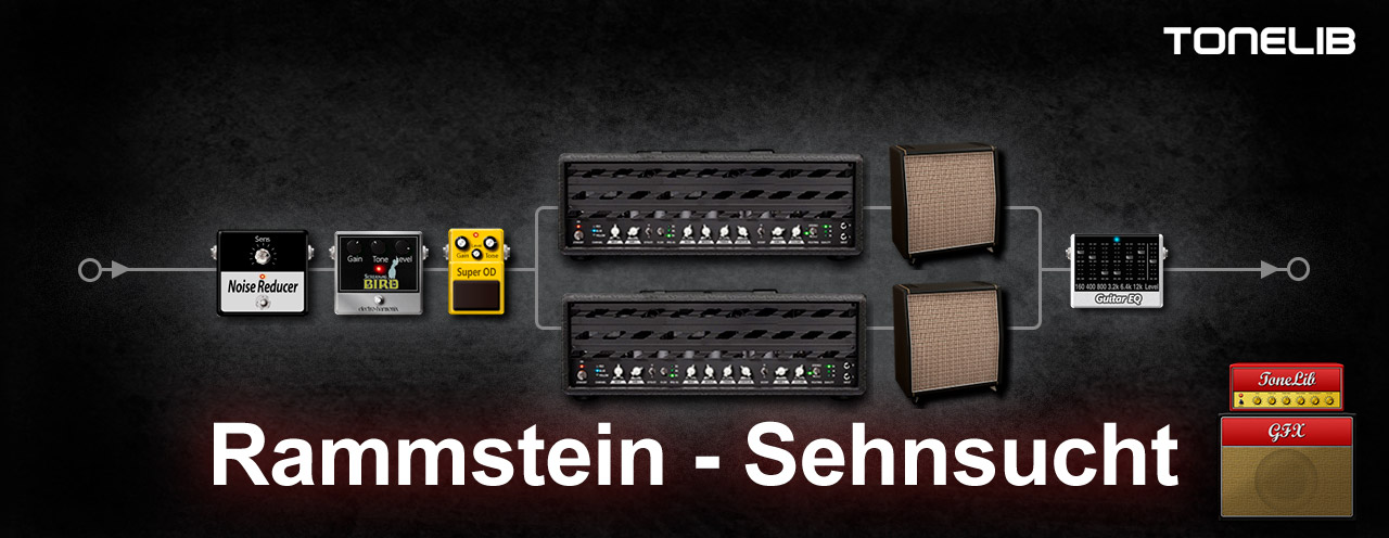 Пользовательский пресет для ToneLib GFX в стиле звучания Rammstein с альбома Sehnsucht